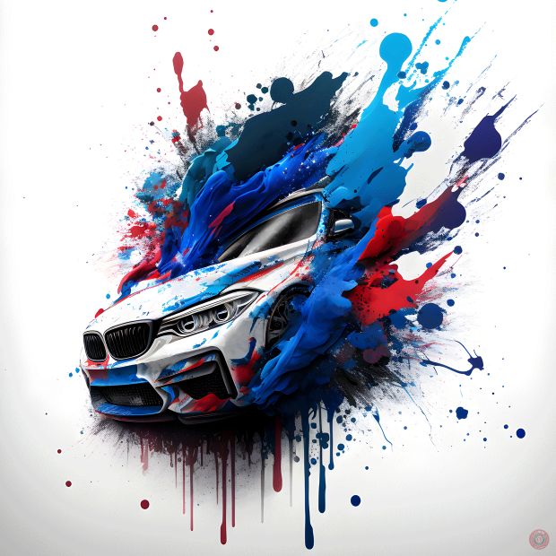 BMW BMW Motorsport Paint Power AI assisted Artwork