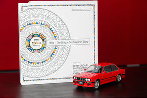 BMW Bundle - BMW 333i 1/18 scale (Henna Red) & BMW 50 Years An Icon Book