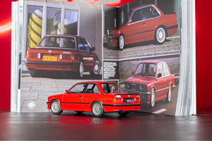 BMW Bundle - BMW 333i 1/18 scale (Henna Red) & BMW 50 Years An Icon Book