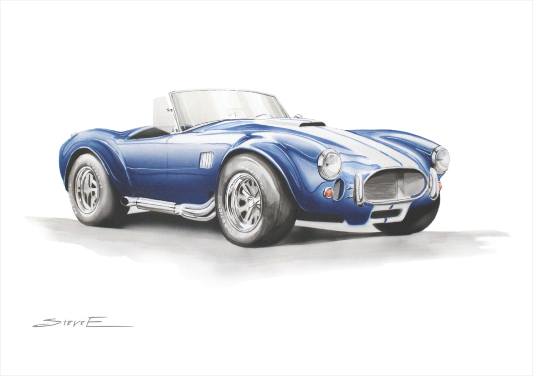 Steve Erwin Art: AC Cobra Print (A3, A4, A5 sizes)